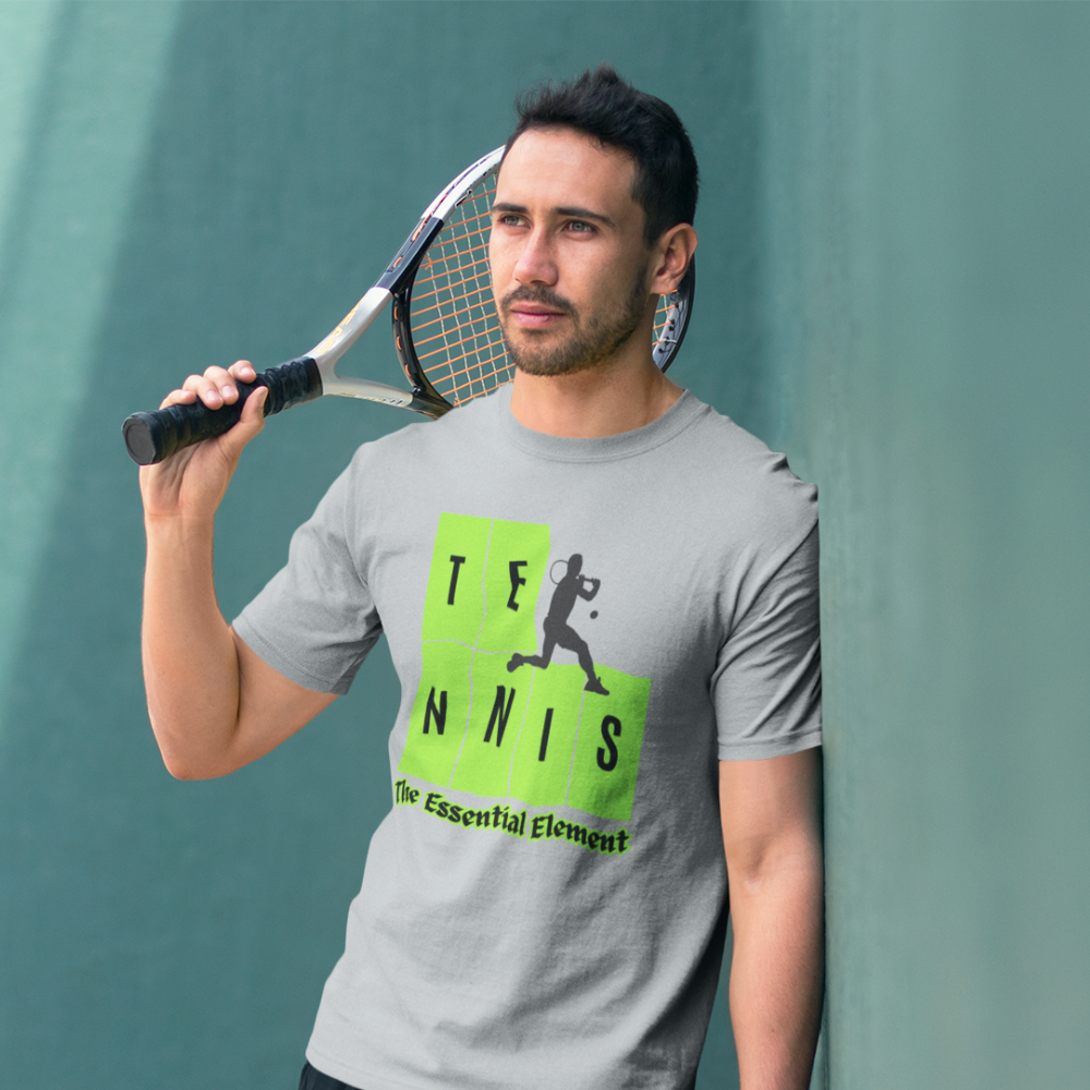 Tennis The Essential Element T-Shirt - Periodic Table Style Tennis Player Tee - Science Meets Tennis Gift