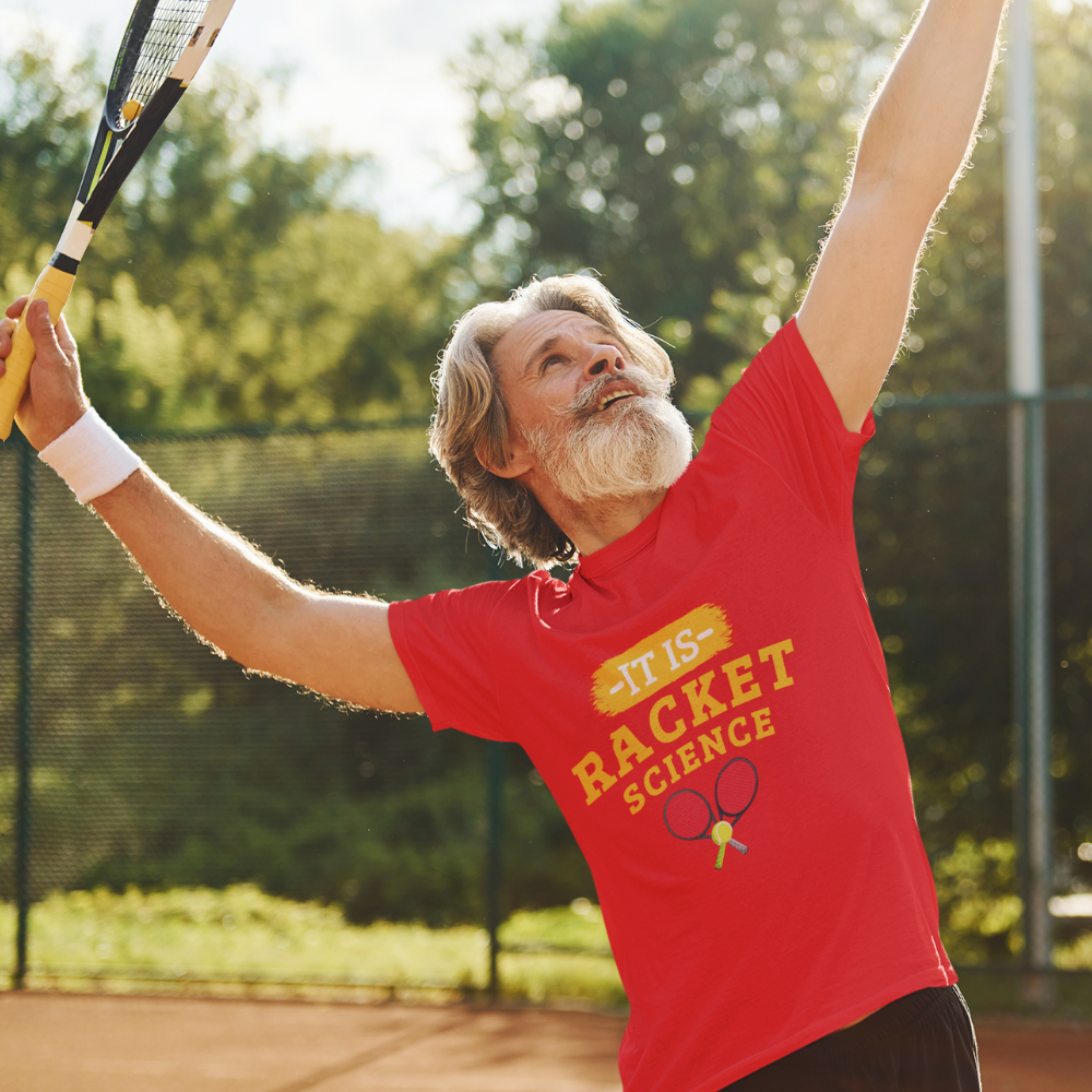 It Is Racket Science Tennis T-Shirt - Funny Tennis Pun Tee - Smart Tennis Player Gift