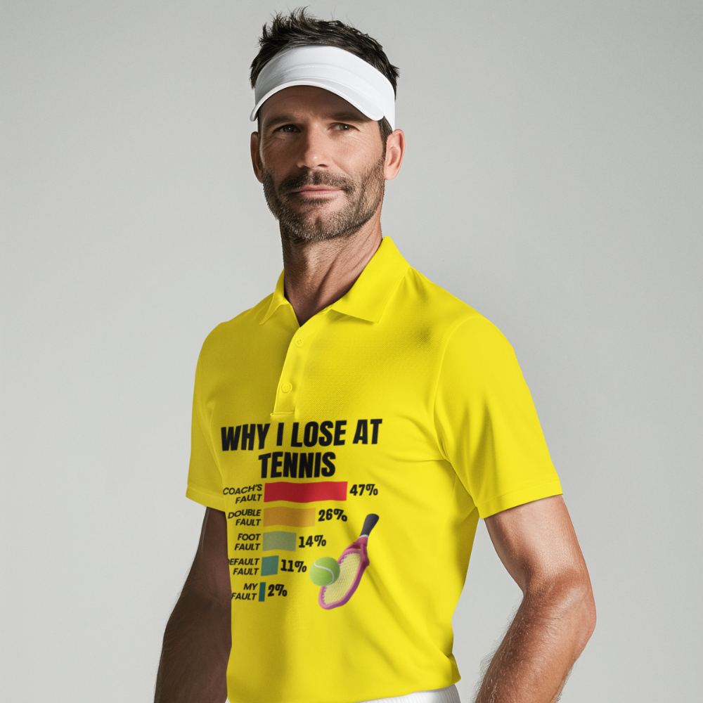 Funny Tennis T-Shirt | Why I Lose at Tennis | Humorous Coach's Fault Shirt | Tennis Player Gift | Unisex