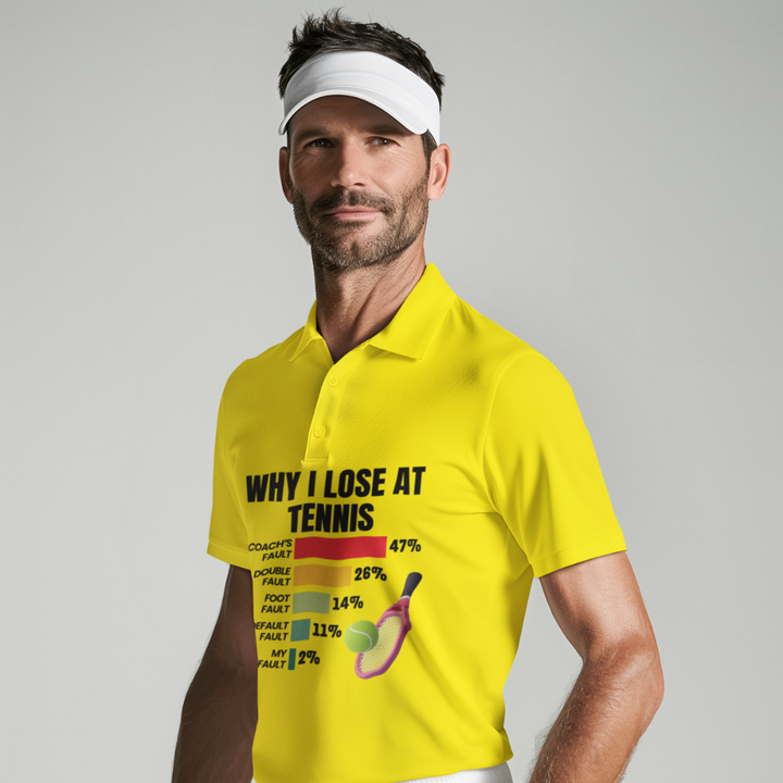 Funny Tennis T-Shirt | Why I Lose at Tennis | Humorous Coach's Fault Shirt | Tennis Player Gift | Unisex