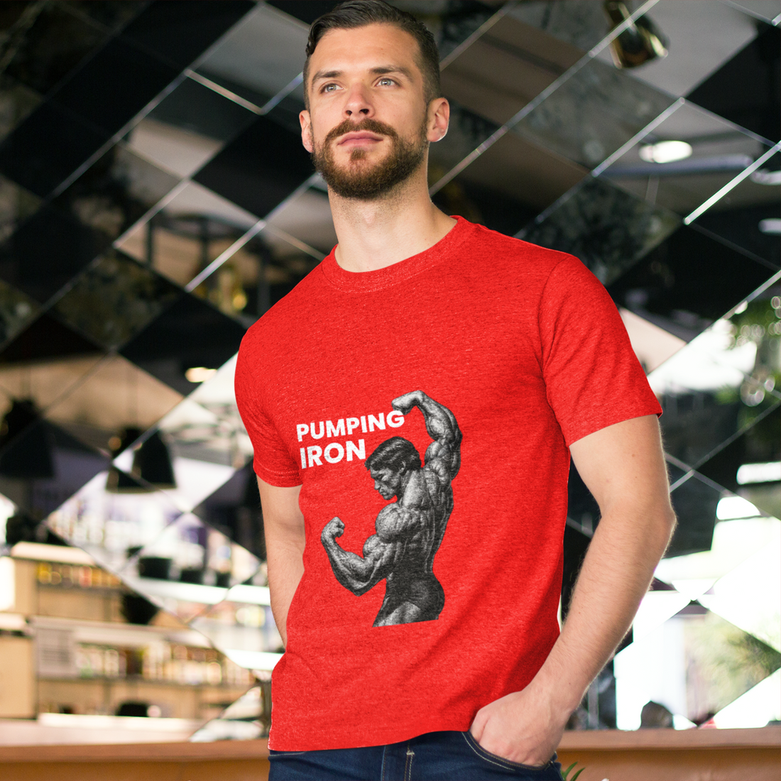 Pumping Iron T-Shirt – Bodybuilding Gym Tee for Fitness Lovers