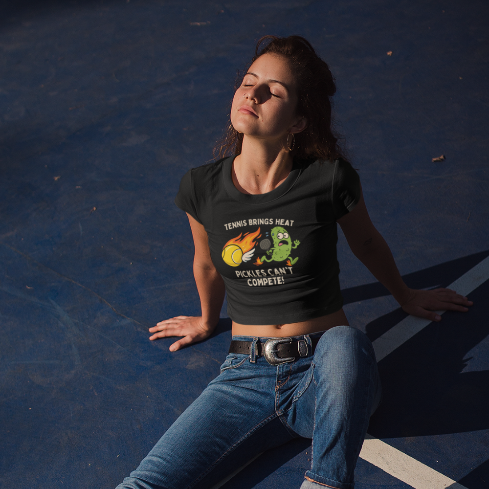 Tennis Brings Heat — Pickles Can’t Compete! | Funny Tennis T-Shirt /Sweatshirt