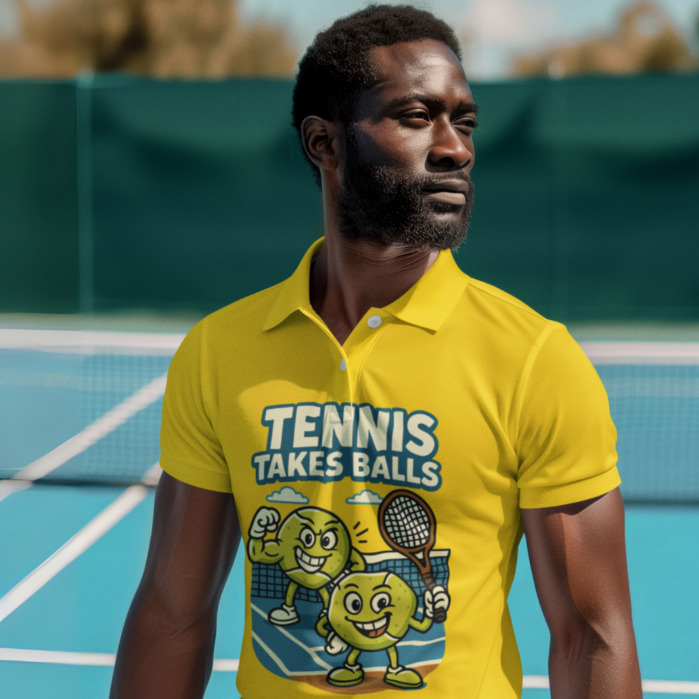 Funny Tennis Takes Balls T-Shirt | Humorous Tennis Player Gift | Bold Sports Tee | Unisex Court Apparel